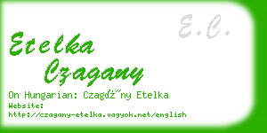 etelka czagany business card